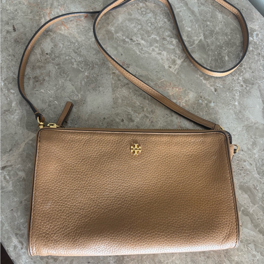 Tory Burch pebbled crossbody - has been carried with minimal wear.
